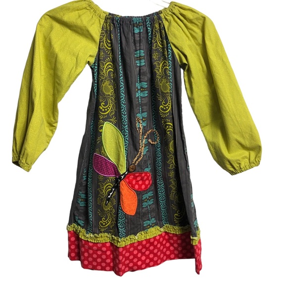 La Jenns Dragon fly dress girl’s size 7 - Picture 4 of 11